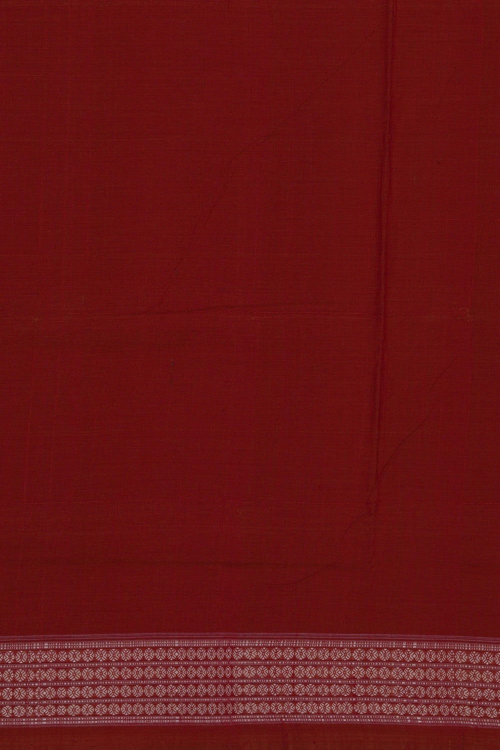 Image of Sambalpuri Cotton Maroon Saree