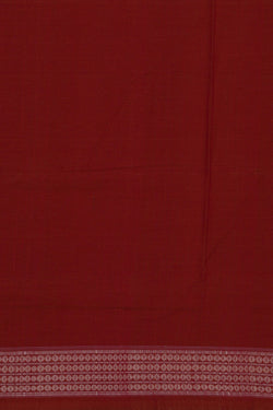 Image of Sambalpuri Cotton Maroon Saree