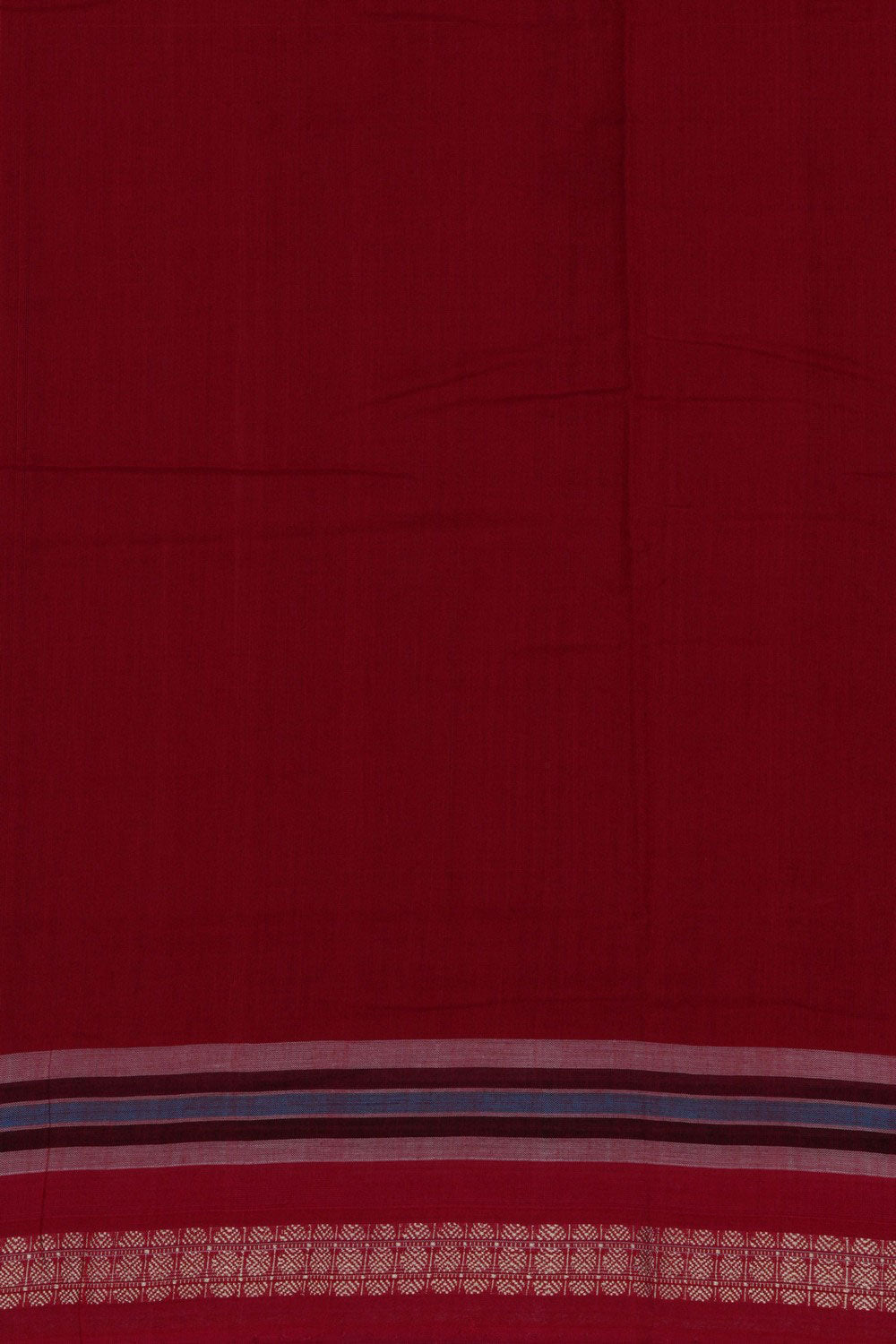 Image of Sambalpuri Cotton Navy Blue Saree