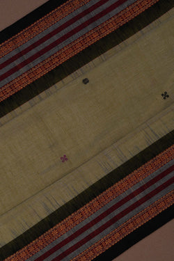 Image of Sambalpuri Cotton Mint Green Saree