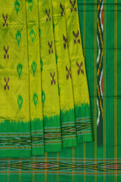Image of Pochampally-Silk Green Saree