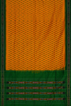 Image of Pochampally-Silk Yellow Saree