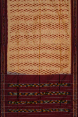 Image of Pochampally-Silk Cream Saree