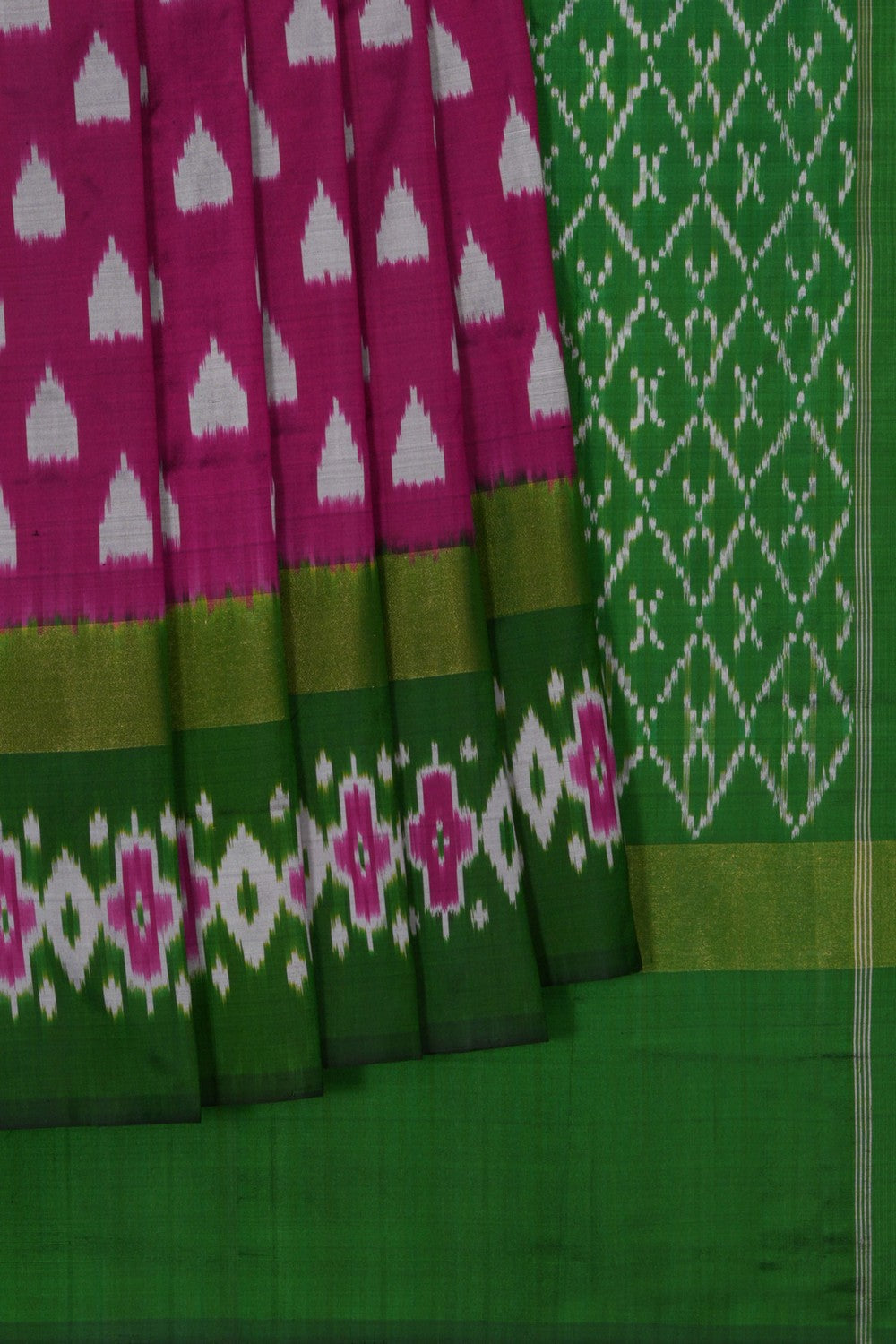 Image of Pochampally Ikat Silk Saree
