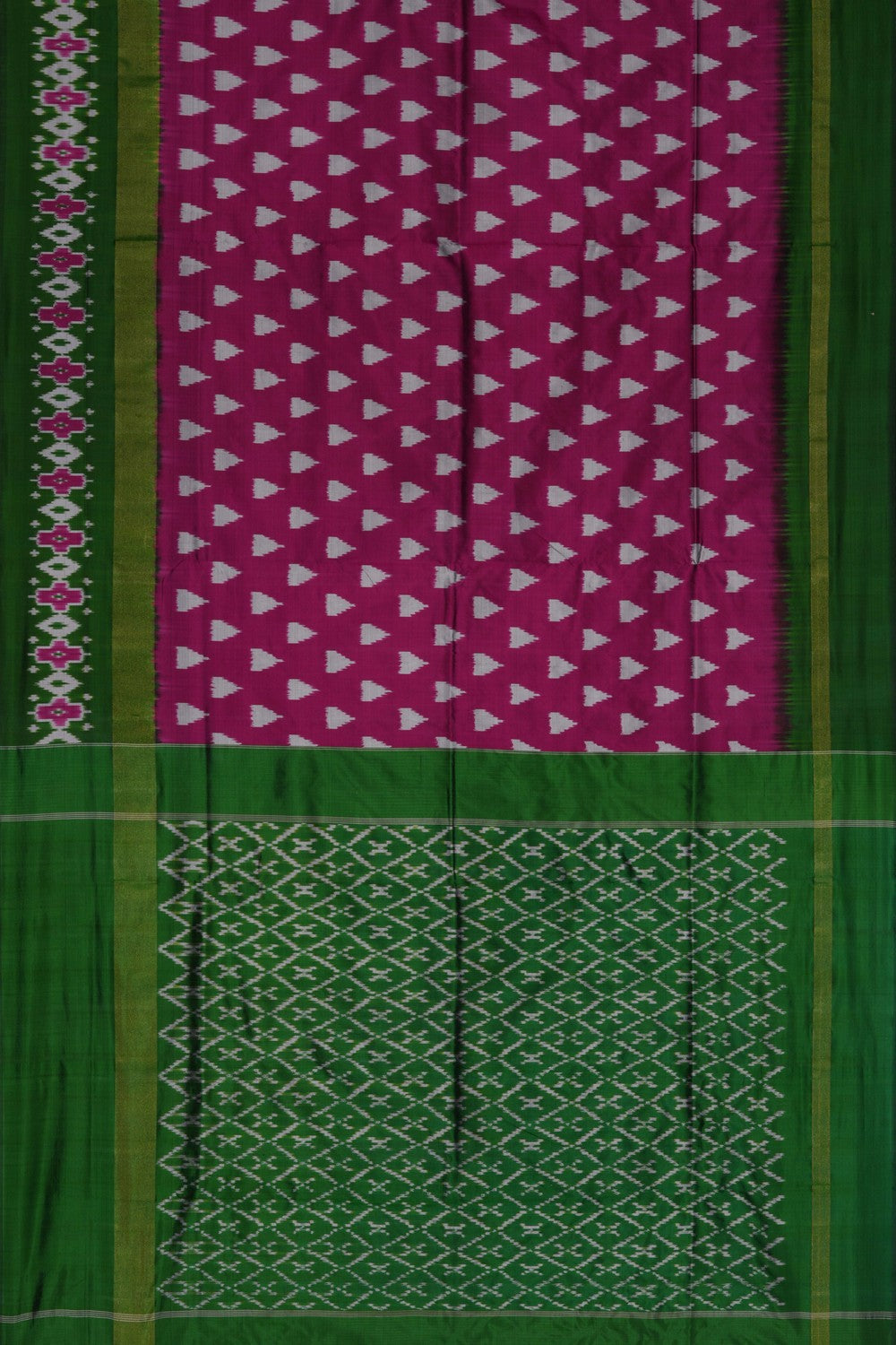 Image of Pochampally Ikat Silk Saree