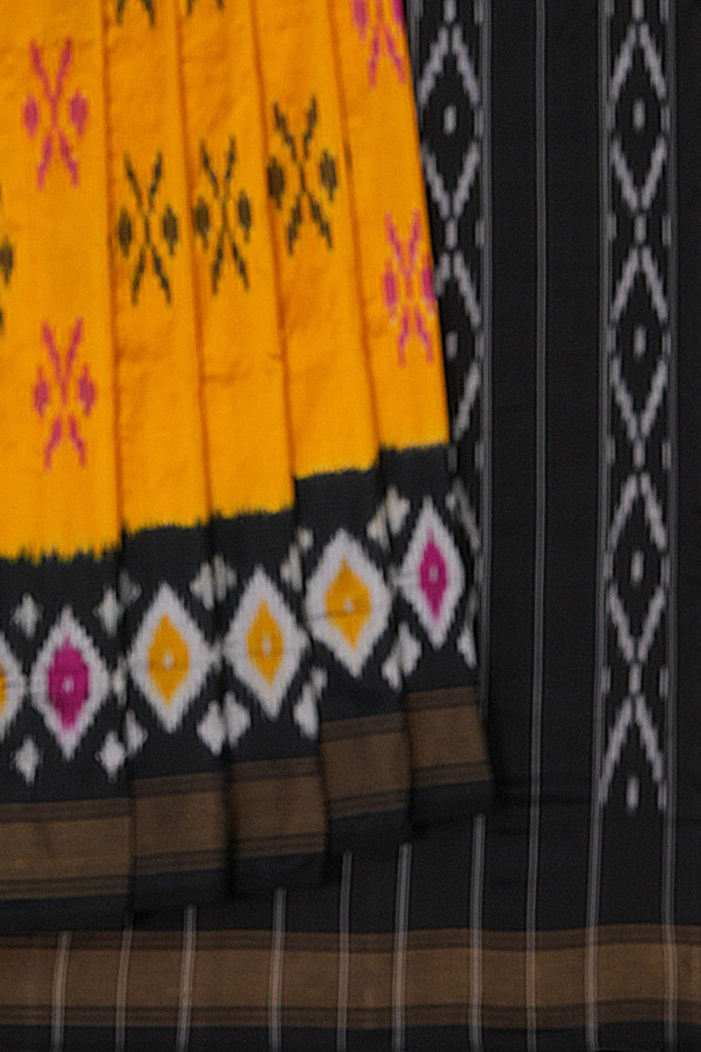 Image of Pochampally Ikat Silk Saree