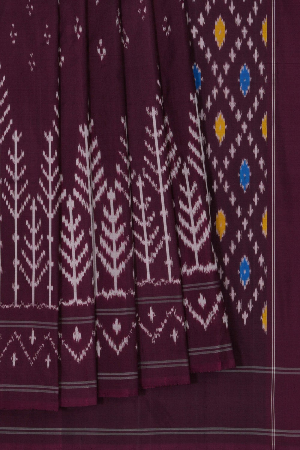 Image of Pochampally Ikat Silk Saree