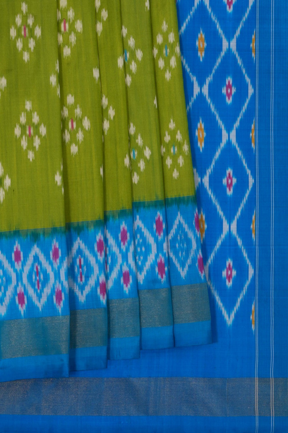 Image of Pochampally Ikat Silk Saree