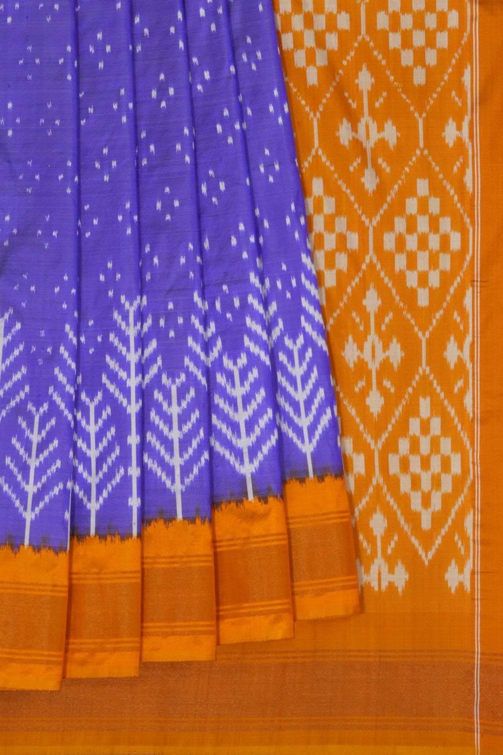 Image of Pochampally Ikat Silk Saree