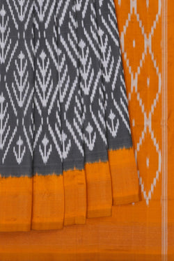 Image of Pochampally Ikat Silk Saree