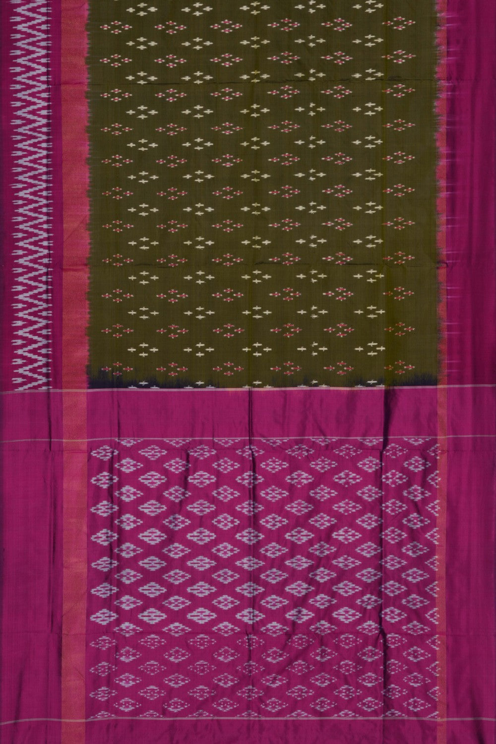 Image of Pochampally Ikat Silk Saree