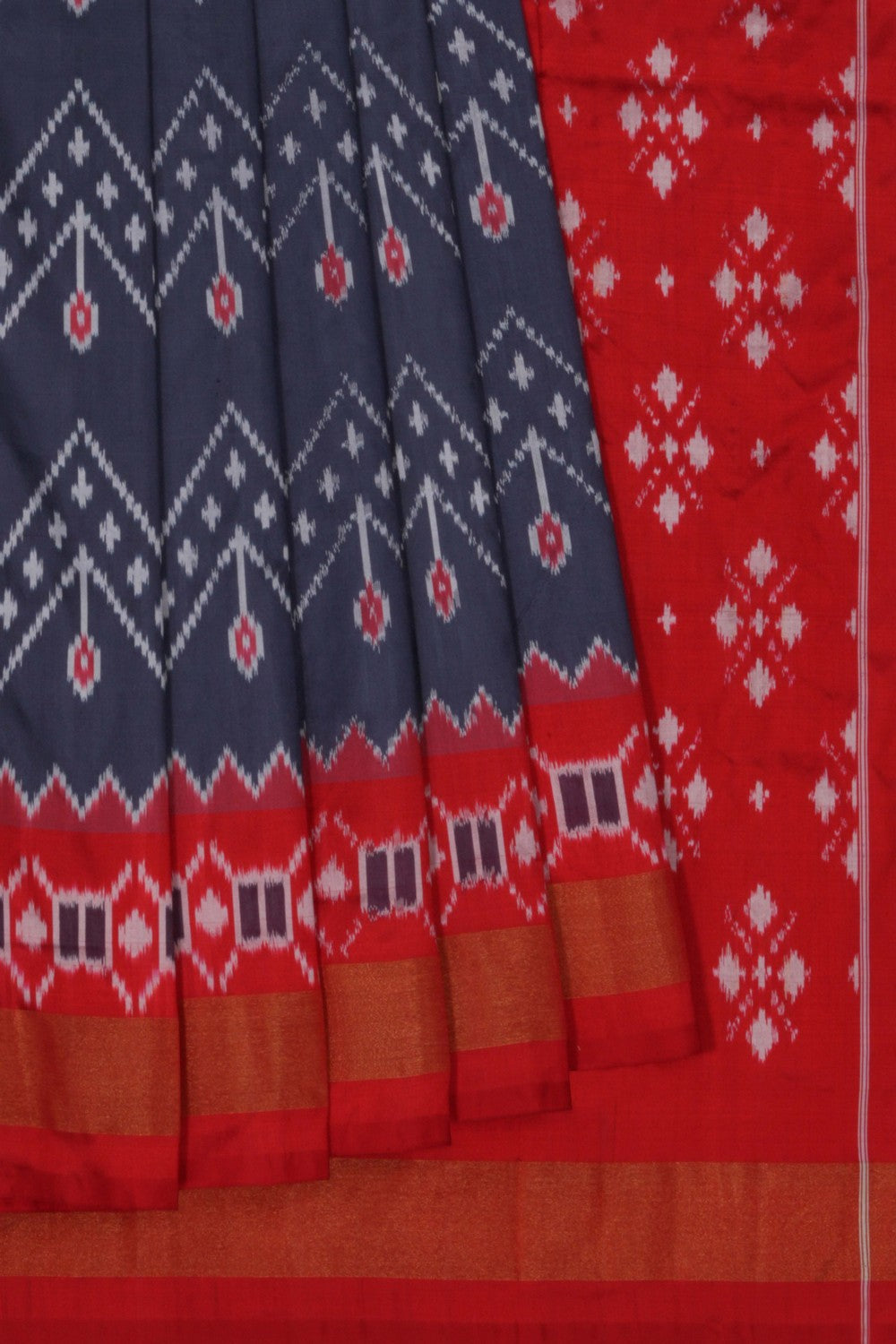Image of Pochampally Ikat Silk Saree