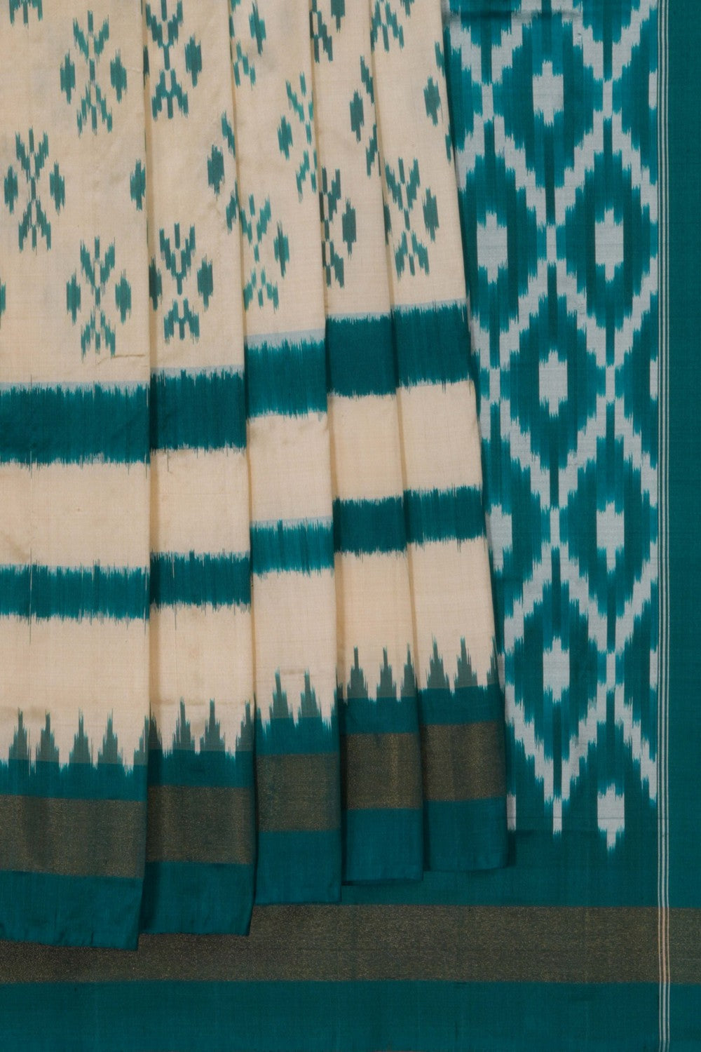 Image of Pochampally Ikat Silk Saree
