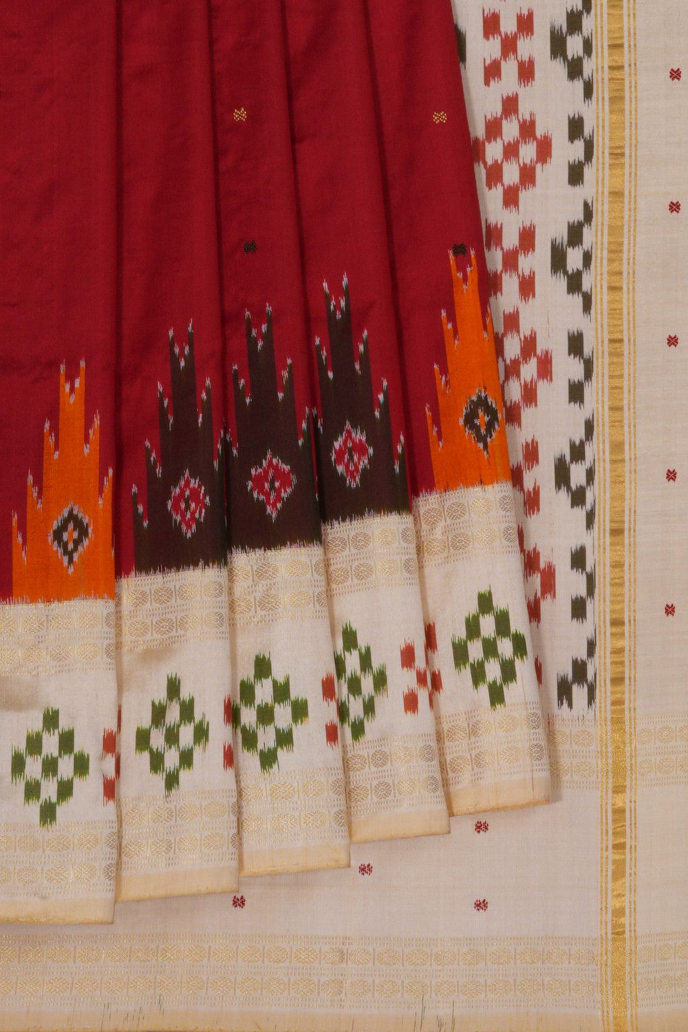 Image of Pochampally Ikat Silk Saree