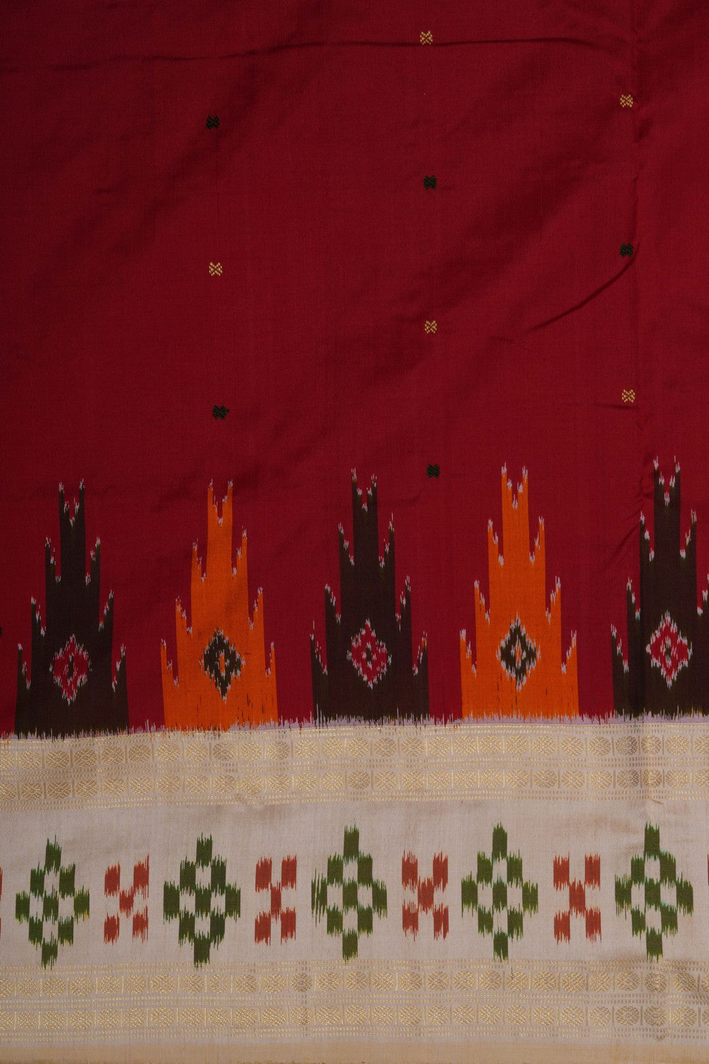 Image of Pochampally Ikat Silk Saree