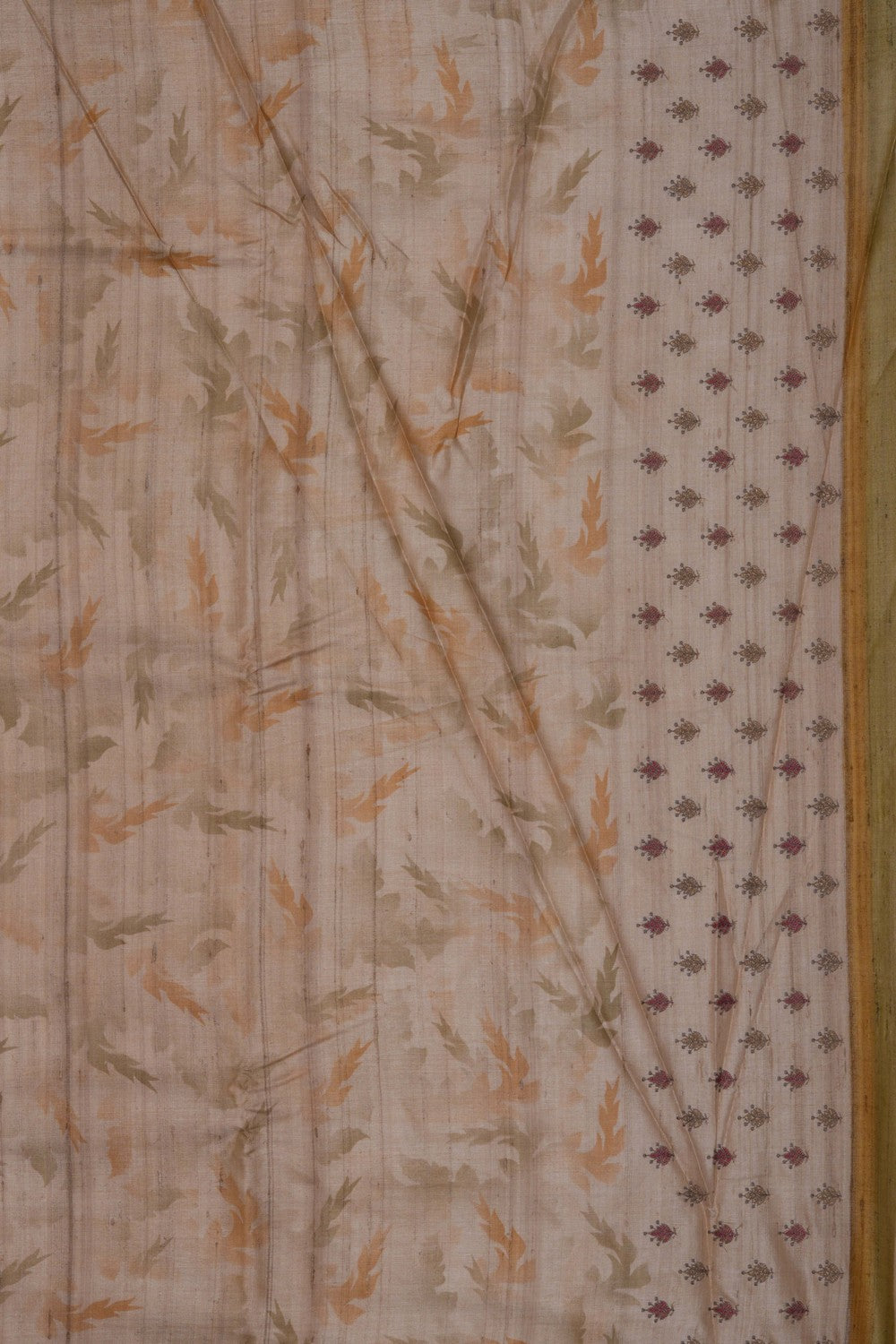 A Tussar Embroidery Saree