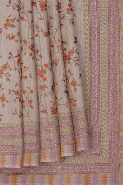 Image of A Tussar Embroidery Saree