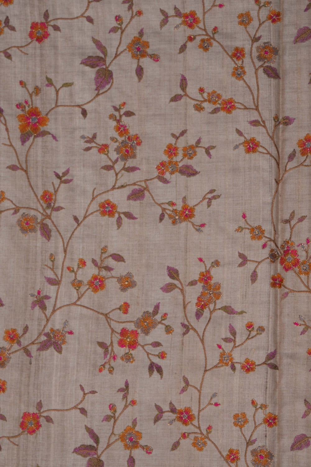 A Tussar Embroidery Saree