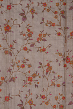 Image of A Tussar Embroidery Saree