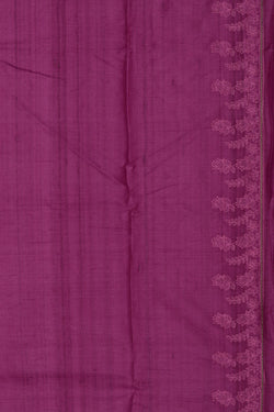 Image of A Tussar Embroidery Saree
