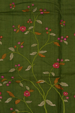 Image of A Tussar Embroidery Saree