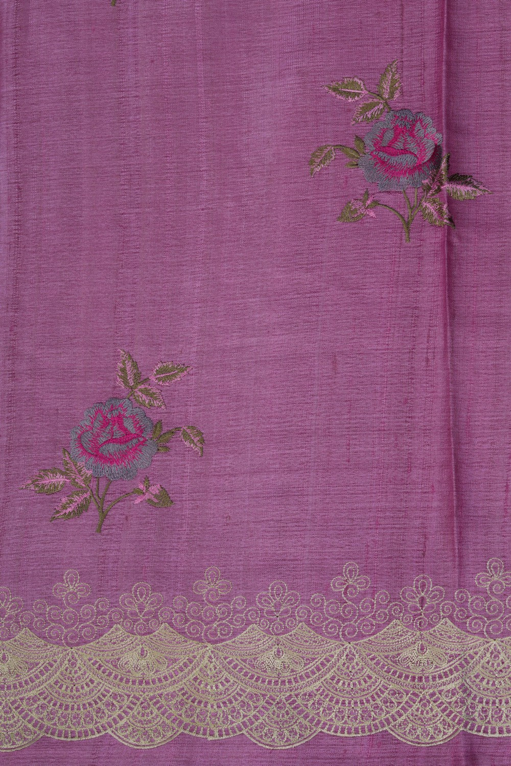 Image of A Tussar Embroidery Saree
