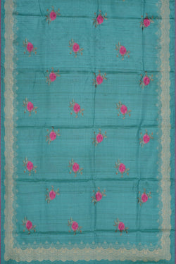 Image of A Tussar Embroidery Saree