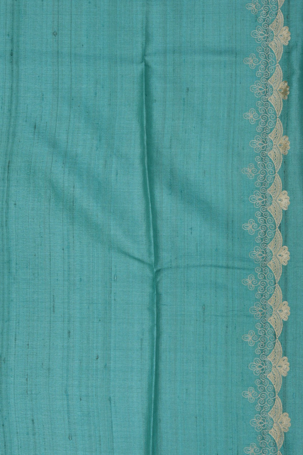 A Tussar Embroidery Saree