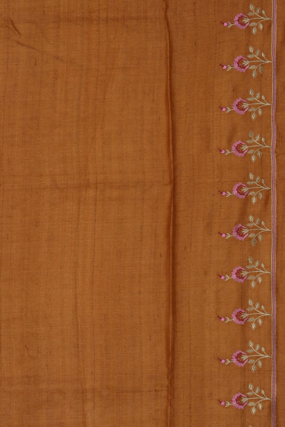 A Tussar Embroidery Saree