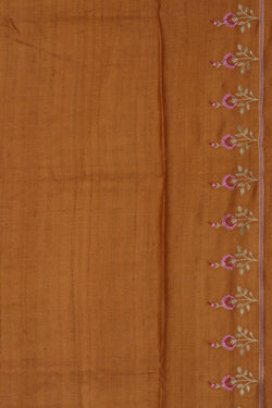 Image of A Tussar Embroidery Saree