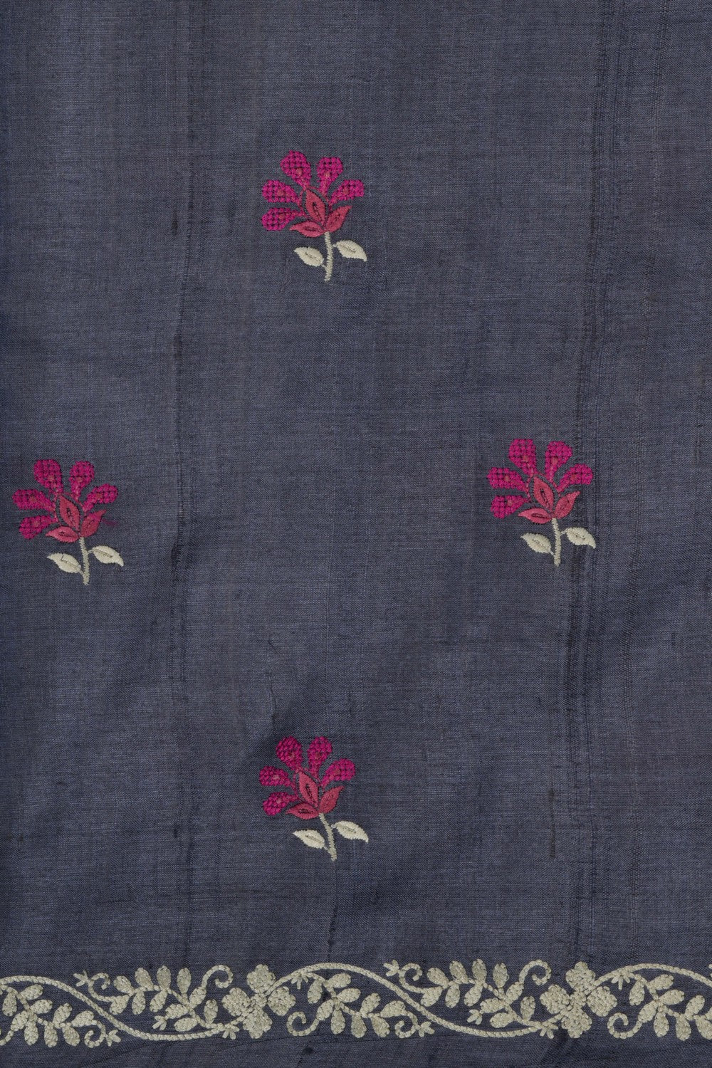 Image of A Tussar Embroidery Saree