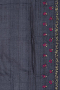 Image of A Tussar Embroidery Saree