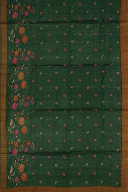 Image of A Tussar Embroidery Saree