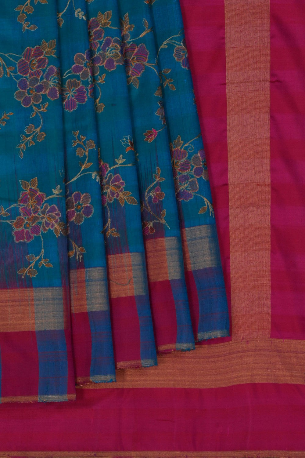 A Tussar Embroidery Saree