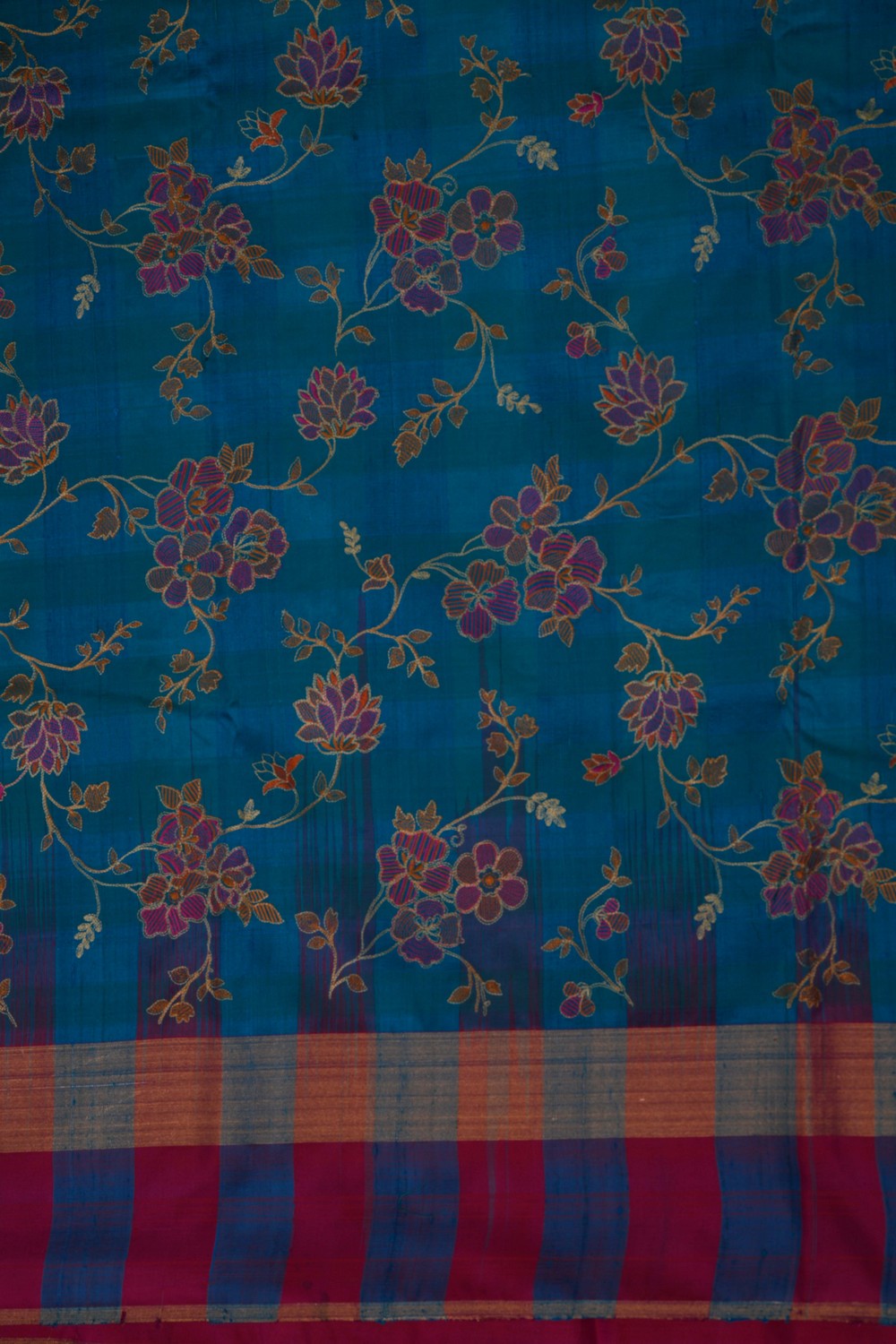 A Tussar Embroidery Saree