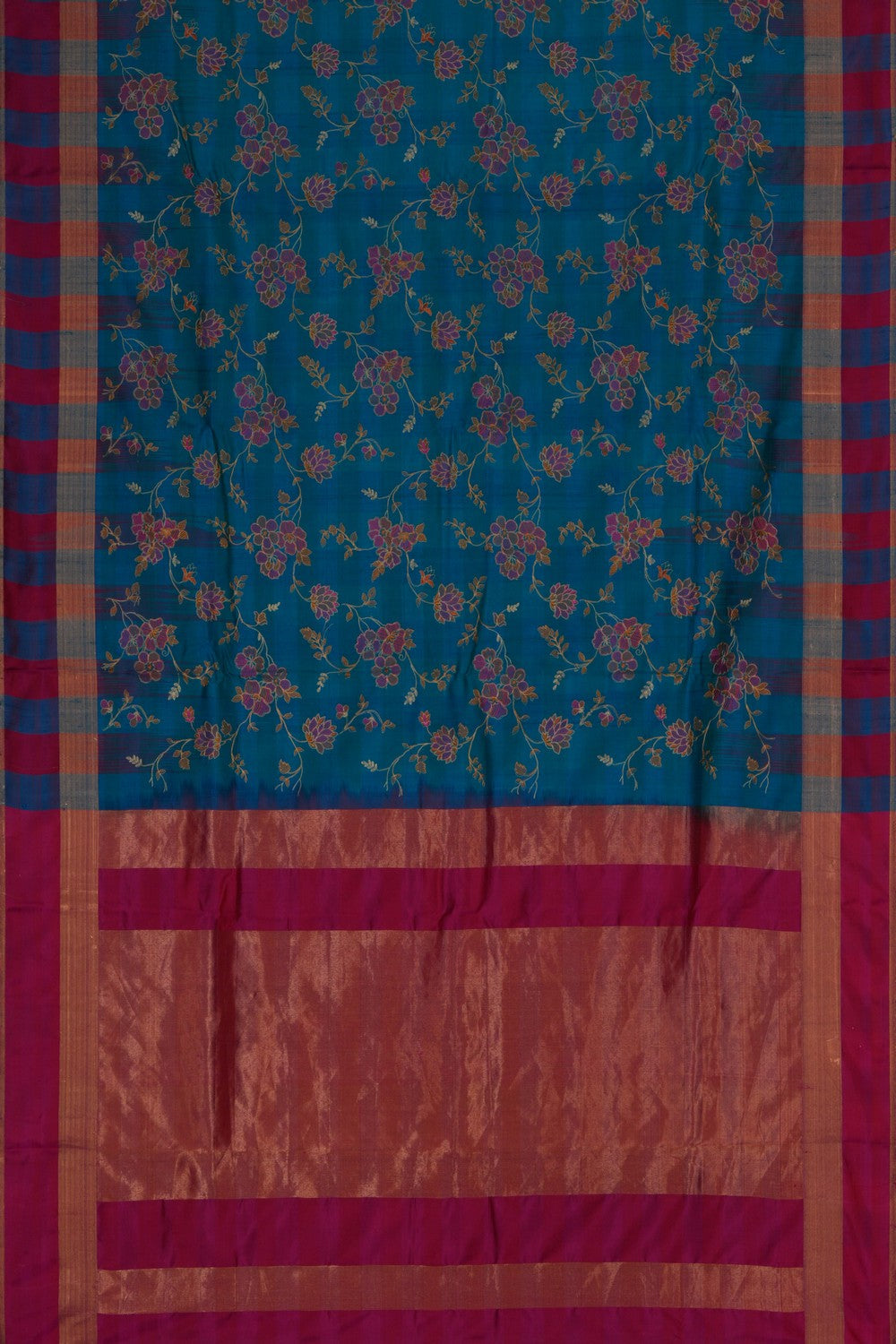 A Tussar Embroidery Saree