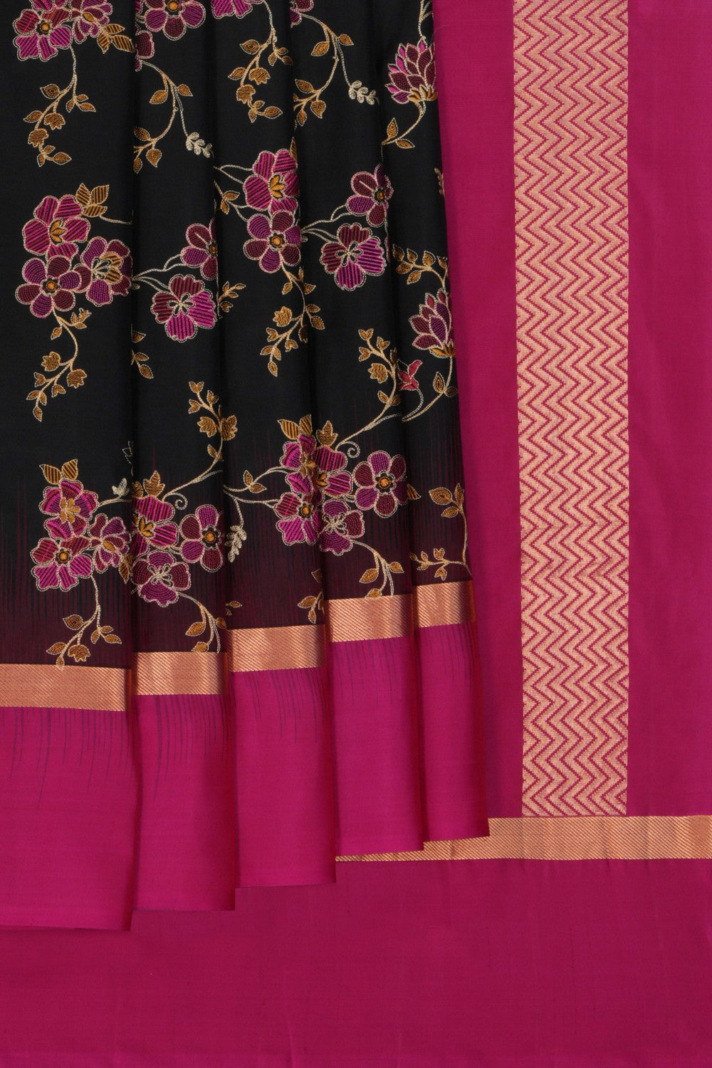 Image of A Tussar Embroidery Saree
