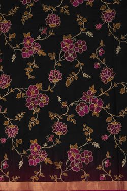 Image of A Tussar Embroidery Saree