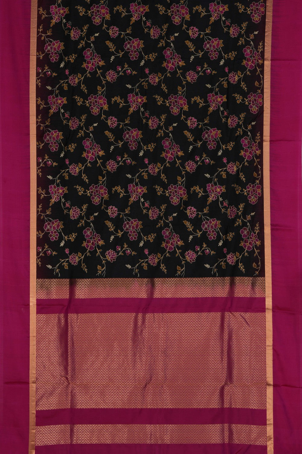 A Tussar Embroidery Saree