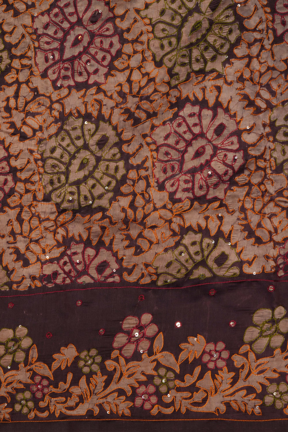A Dupion Silk Embroidery Saree