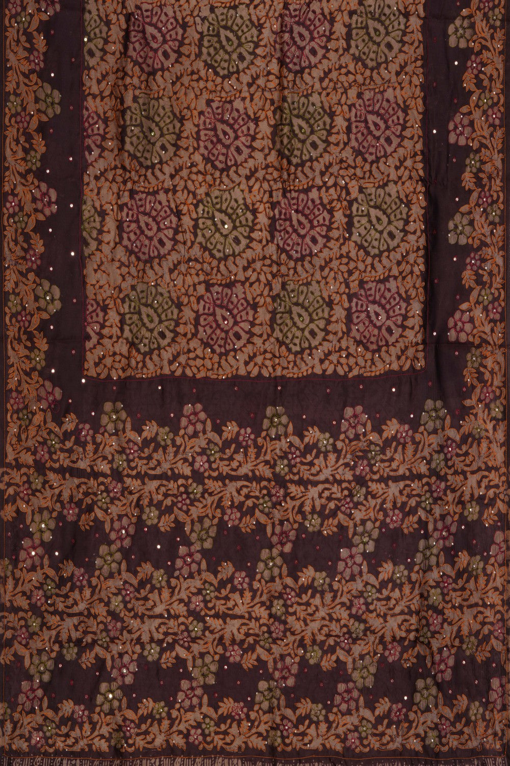 A Dupion Silk Embroidery Saree