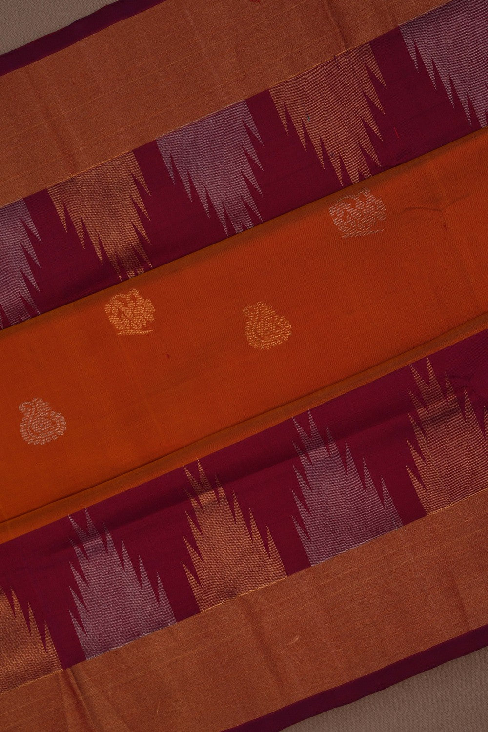 Image of Uppada Silk Mustard Saree