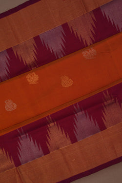 Image of Uppada Silk Mustard Saree
