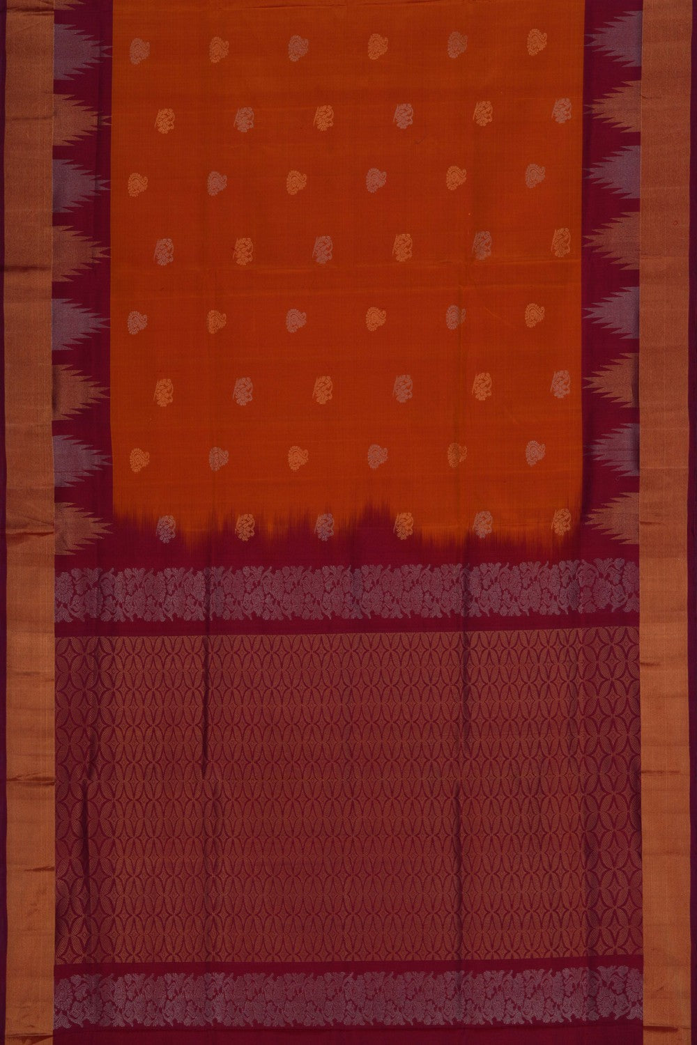 Image of Uppada Silk Mustard Saree
