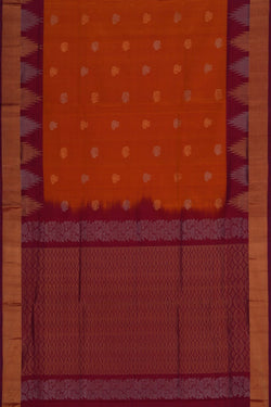 Image of Uppada Silk Mustard Saree