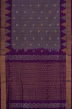 Image of Uppada Silk Grey Saree