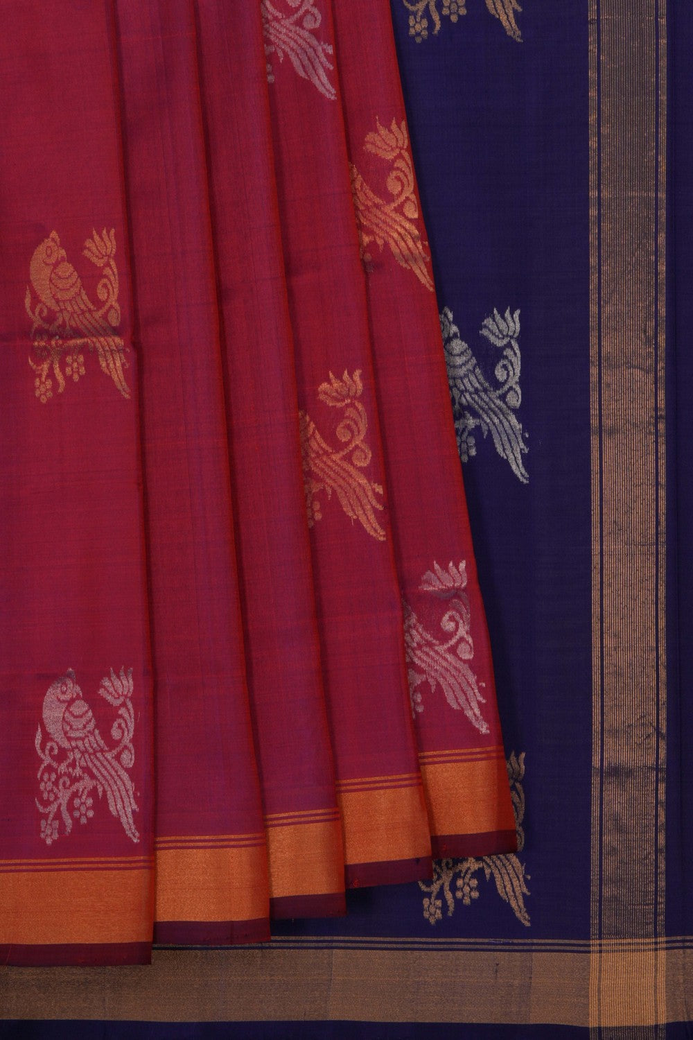 Image of Uppada Silk Purple Saree