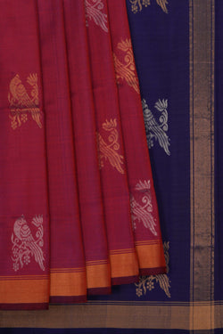 Image of Uppada Silk Purple Saree