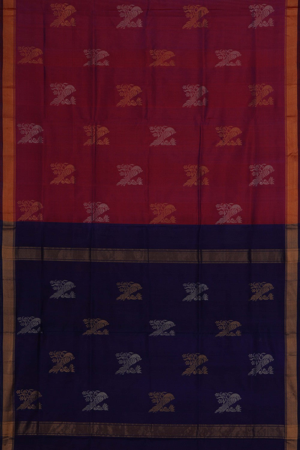 Image of Uppada Silk Purple Saree