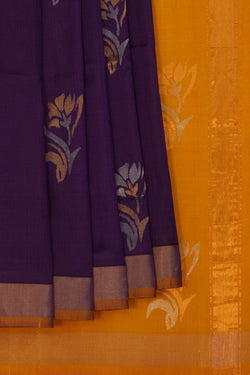Image of Uppada Silk Violet Saree